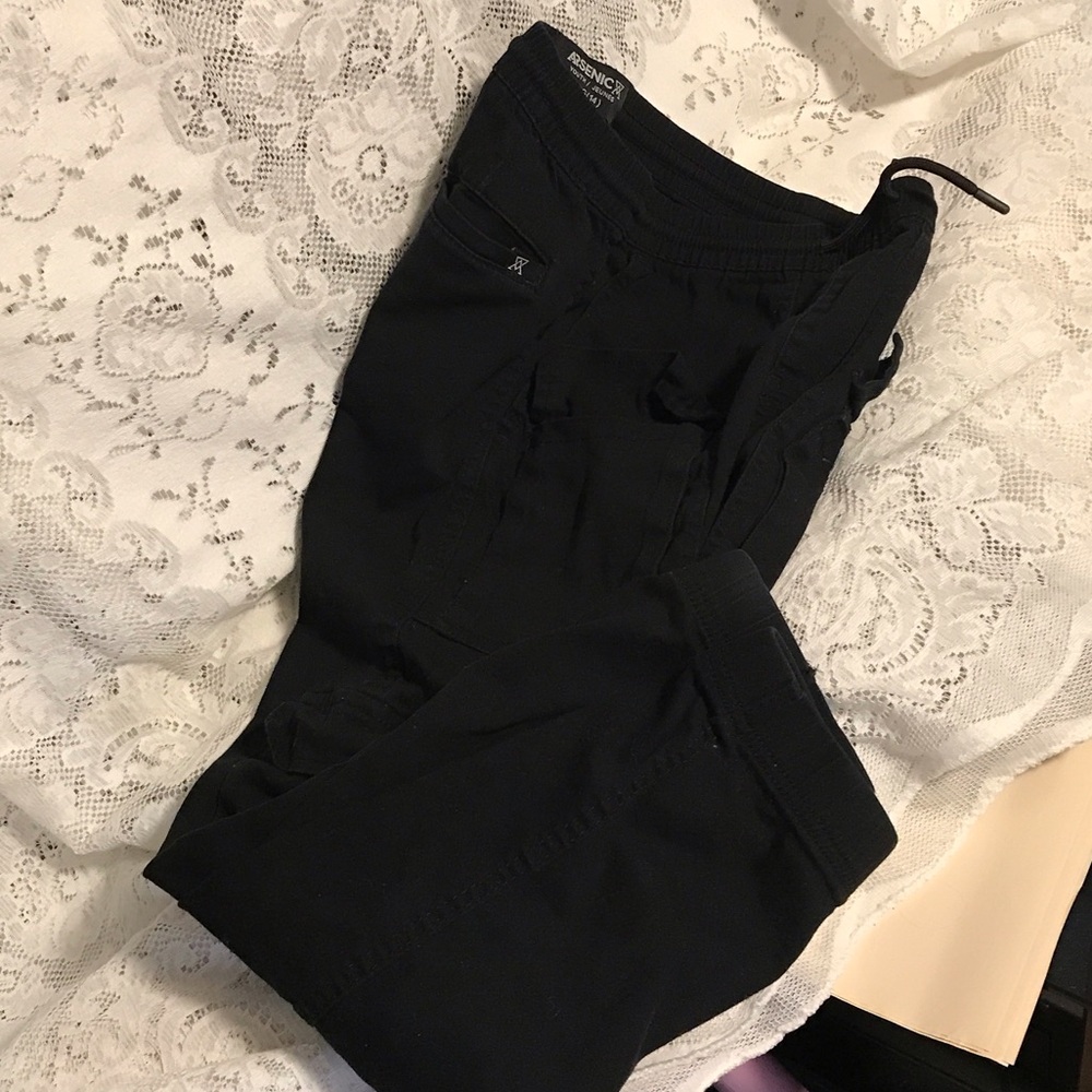 Arsenic Black Cargo Jogger Pants